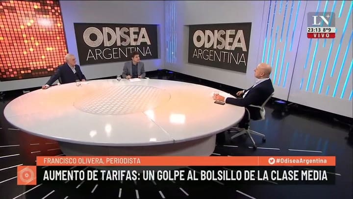 Tarifazo: un golpe al bolsillo de la clase media. La columna de Francisco Olivera.
