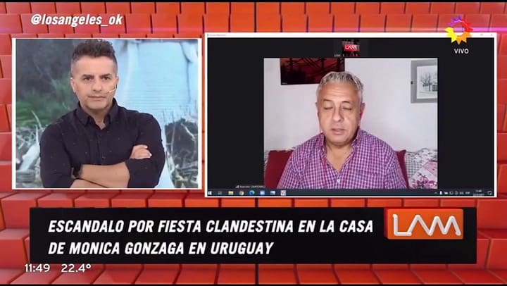 El hijo de Mónica Gonzaga acusado de organizar una fiesta clandestina