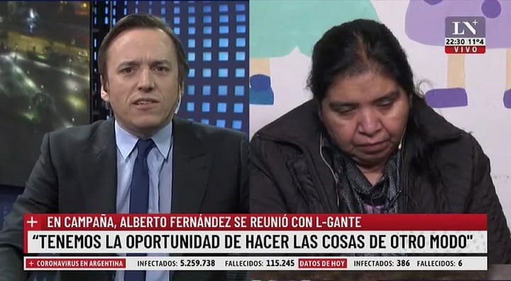 Margarita Barrientos contó que el Gobierno le prometió ayuda: “Ojalá así sea”