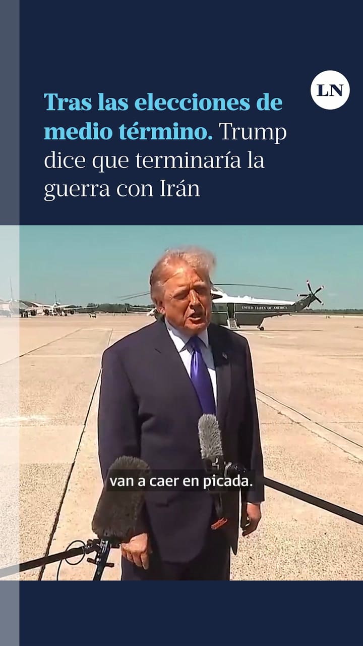 Trump dice que terminaría la guerra con Irán tras las elecciones de medio término