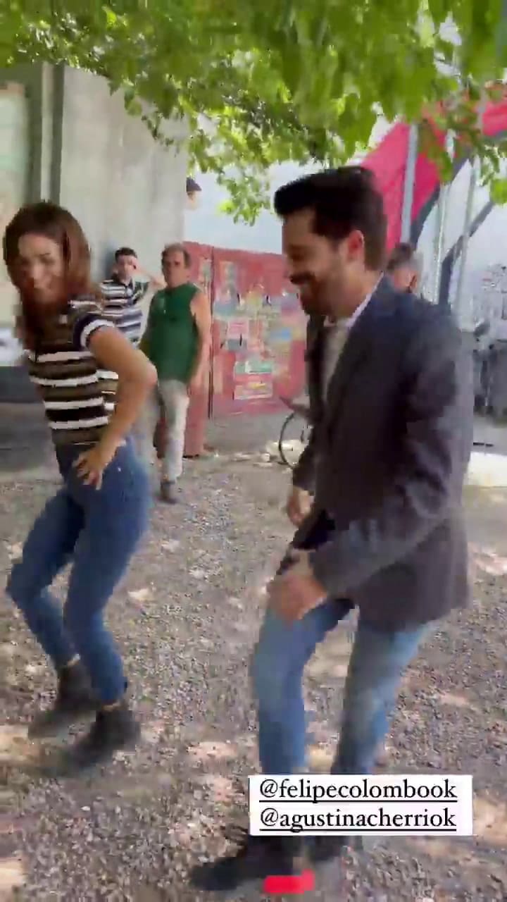Agustina Cherri y Felipe Colombo recrearon una coreografía de Chiquititas