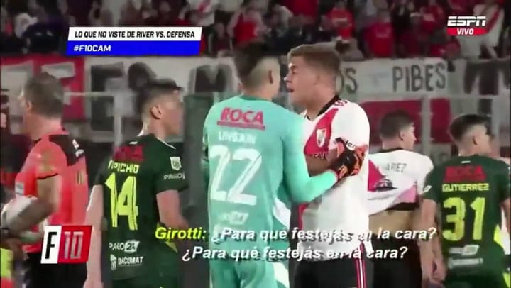 El comentario despectivo de Federico Girotti a un jugador de Defensa y Justicia