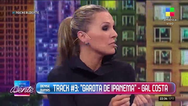 Denise Dumas recordó a su papá en Noche al Dente