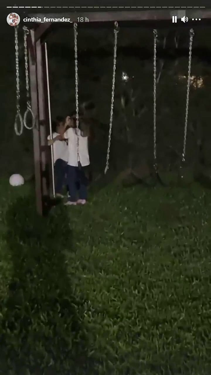 El peculiar pasatiempo nocturno de las hijas de Cinthia Fernández - Fuente: Instagram