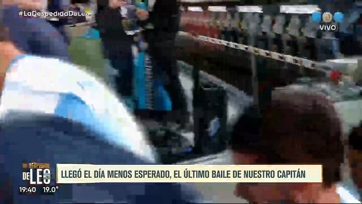 La familia de Lionel Messi en el Estadio River Plate