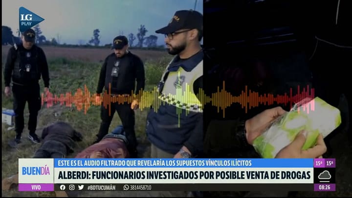 La conversación de un intendente y un contratista de Alberdi - Gentileza La Gaceta