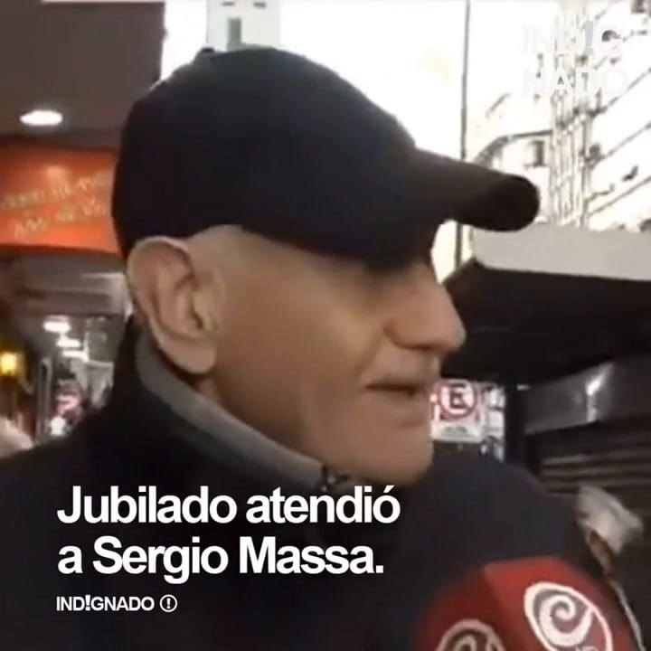 Jubilado le responde a Sergio Massa