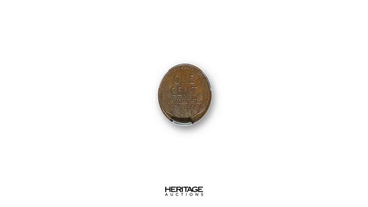 Así se ve el reverso del centavo lincoln de 1943