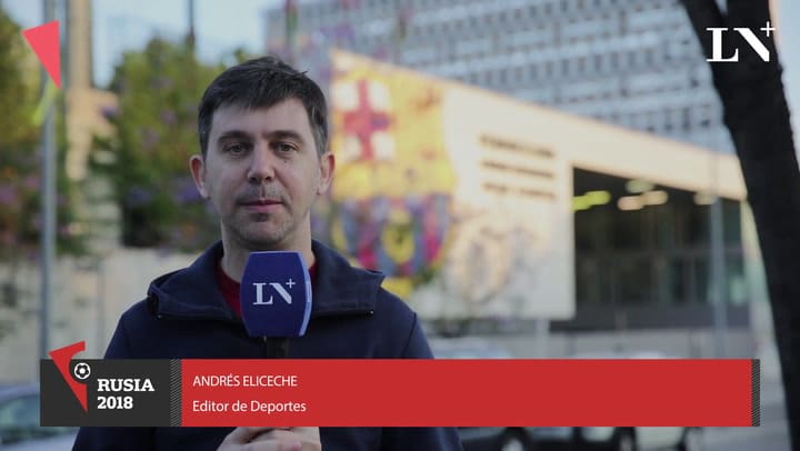 Así fue el entrenamiento de la selección argentina en Barcelona