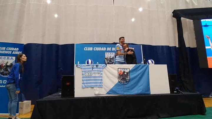 Facundo Conte, feliz en su regreso al Club Ciudad