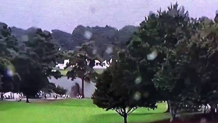 Drama en el golf: cayó un rayo e hirió a seis espectadores en pleno torneo - Fuente: Twitter