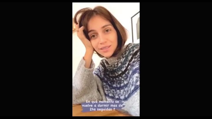 Zaira Nara en crisis con el colecho con su pequeño hijo Vigo - Fuente: Instagram @ zaira.nara