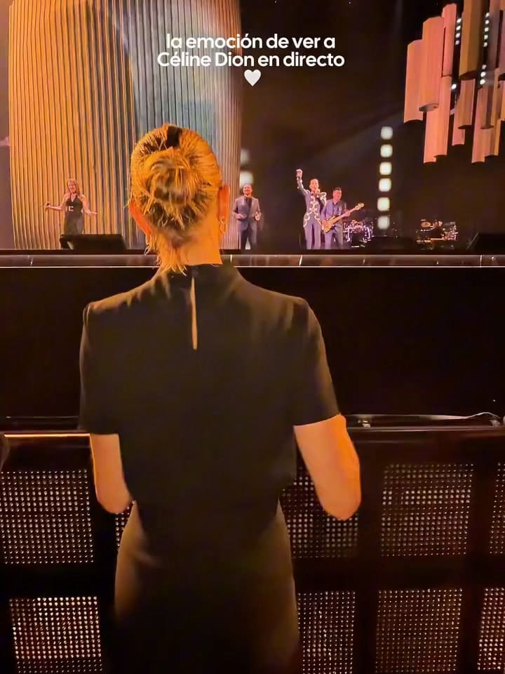 “Una fuerza divina”: la emoción de Carla Pereyra al ver cantar a Céline Dion en París junto al Cholo Simeone