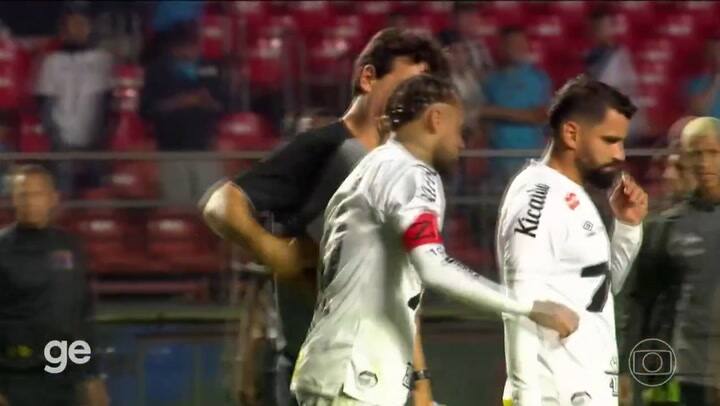 El desconsolado llanto de Neymar luego de que Santos perdiera 6 a 0