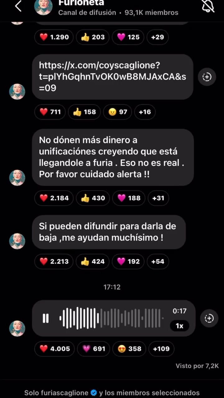 Furia recuperó su celular al salir de la casa de Gran Hermano: cuál fue su primera publicación