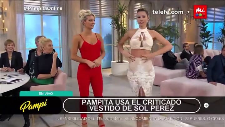Martín Fierro 2018: Pampita defendió a Sol Pérez de las críticas por su look - Fuente: Telefé