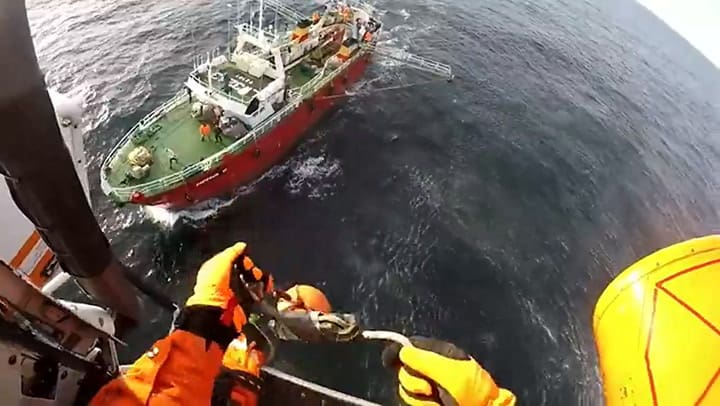 Megaoperativo en el mar de la Prefectura Naval