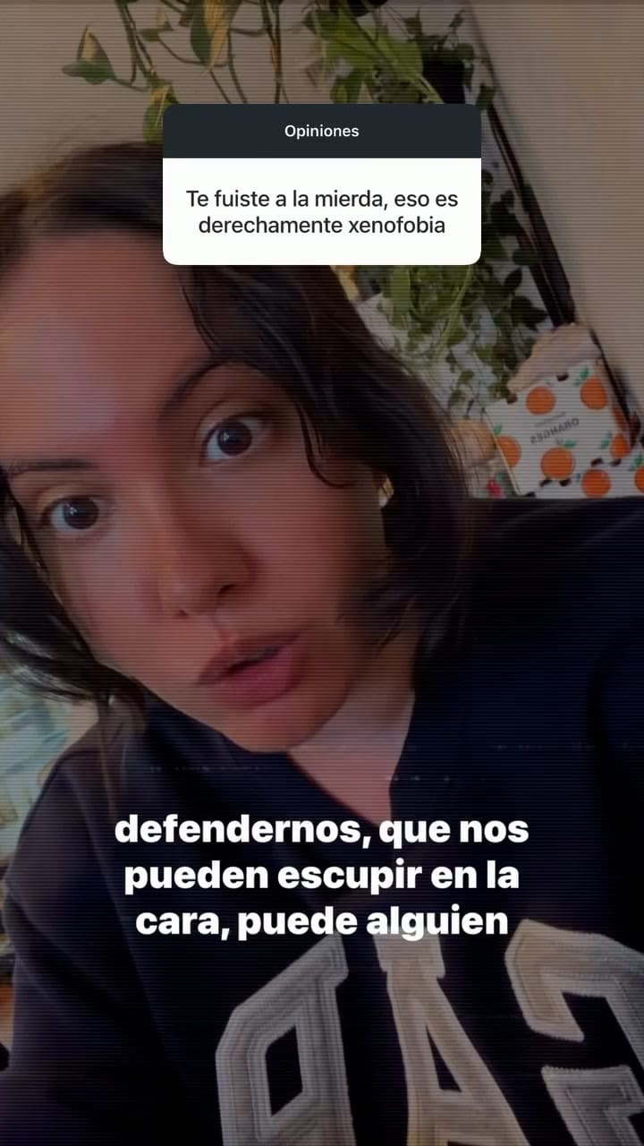En un video, Nita (Juana Cervio) rechazó las acusaciones de xenofobia y defendió haber expuesto el caso al sostener que estaba denunciando expresiones que consideró ofensivas hacia la Argentina.