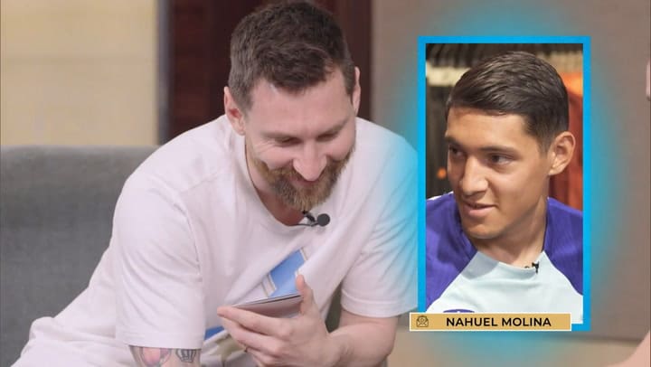 La consulta de Nahuel Molina y la respuesta de Messi