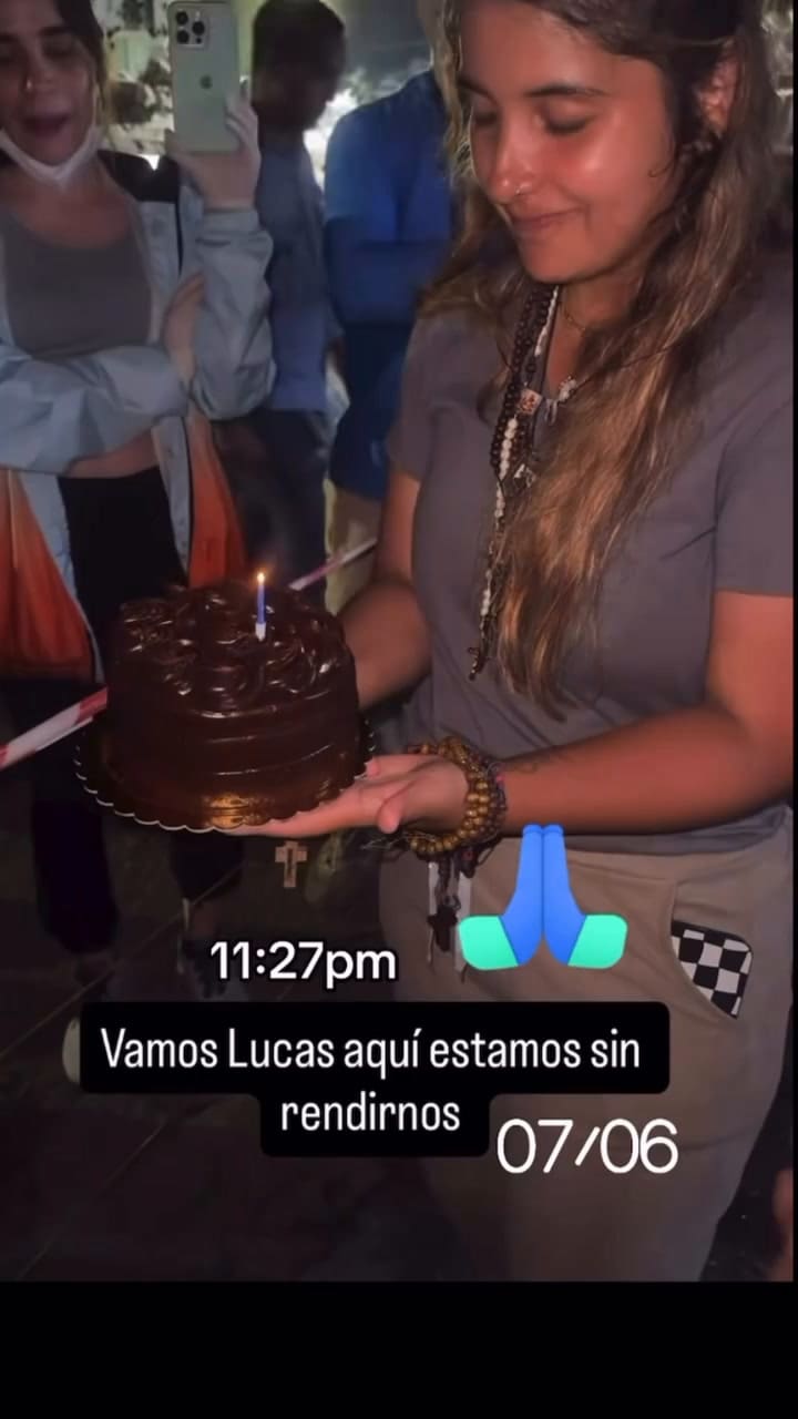 La familia de Lucas Gámez le había festejado su cumpleaños en medio del operativo