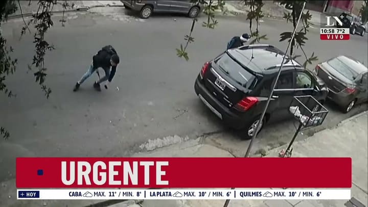 Robo y reacción desesperada de un hombre