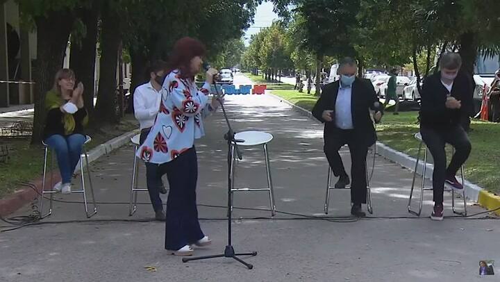 Presidenta': El furcio de la locutora en el acto por el Día de la Memoria