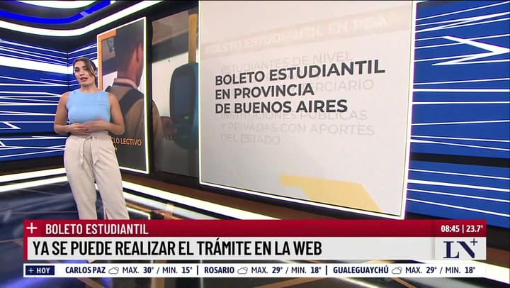 Ya se puede acceder al boleto estudiantil de la provincia de Buenos Aires