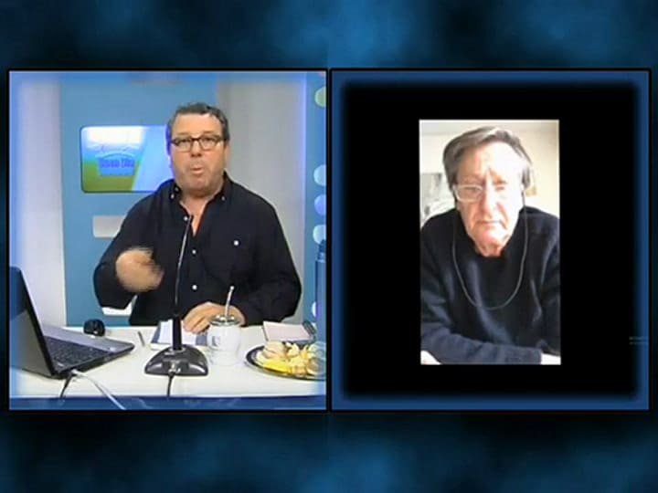 El diputado nacional Pablo Torello dio una entrevista sin pantalones - Fuente: Bragado TV