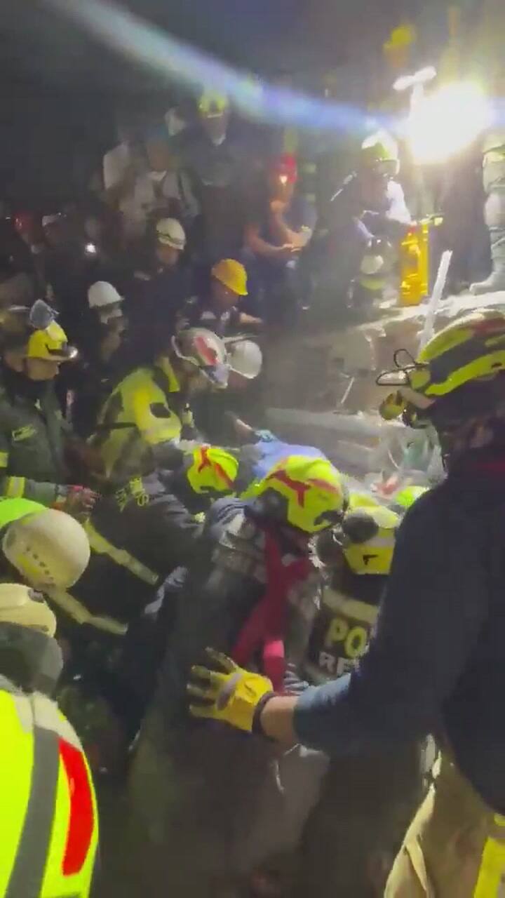 Continúan las tareas de rescate en Colombia