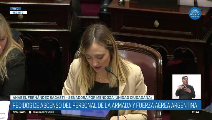 El furcio de Anabel Fernández Sagasti en plena sesión del Senado