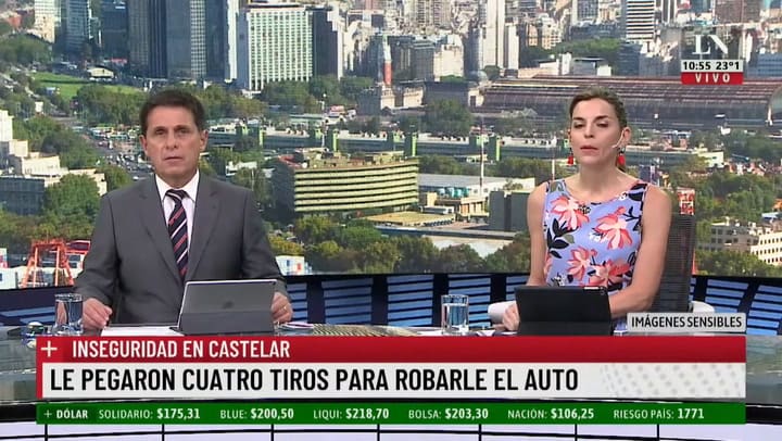 Lo balearon para robarle el auto en Castelar