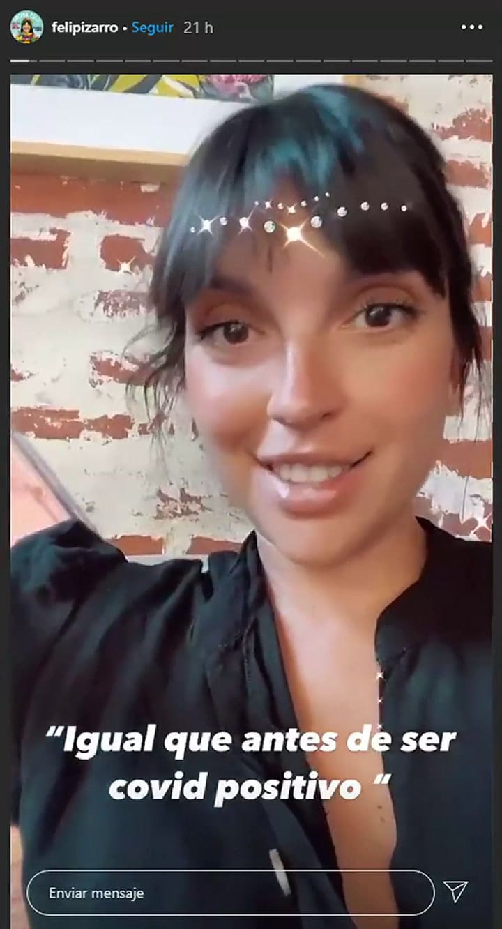 Felicitas Pizarro contó cómo se siente desde que dio positivo en coronavirus - Fuente: Instagram