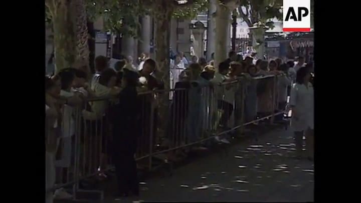 Lady Di en su visita a Buenos Aires