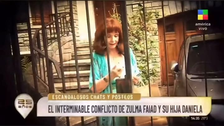 Recrudece la guerra entre Zulma Faiad y su hija, Daniela