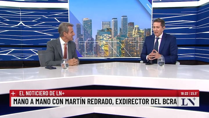 "El dólar flota para nosotros, para las empresas no": Martín Redrado en LN+