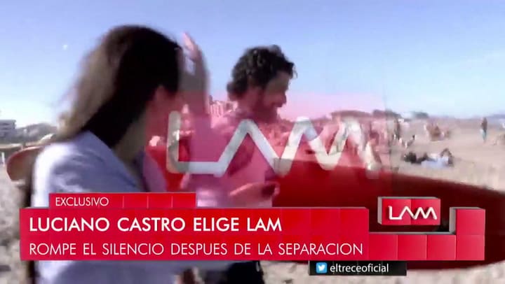 Luciano Castro habló de su separación de Sabrina Rojas - Fuente: Eltrece