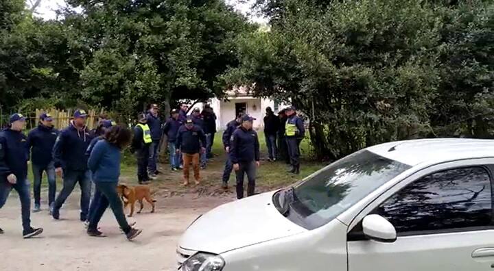 Así detenían a Victoria Agüero.
