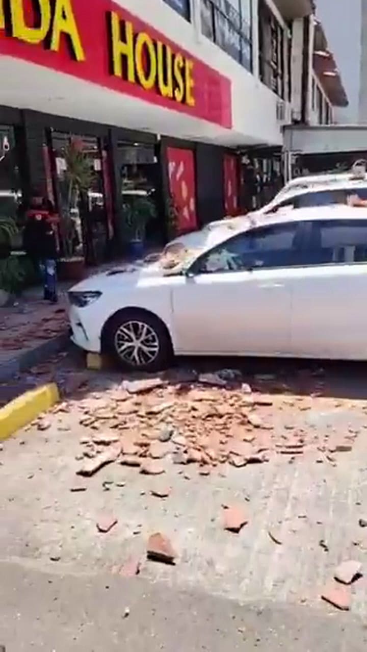 Destrozos tras el terremoto en Panamá