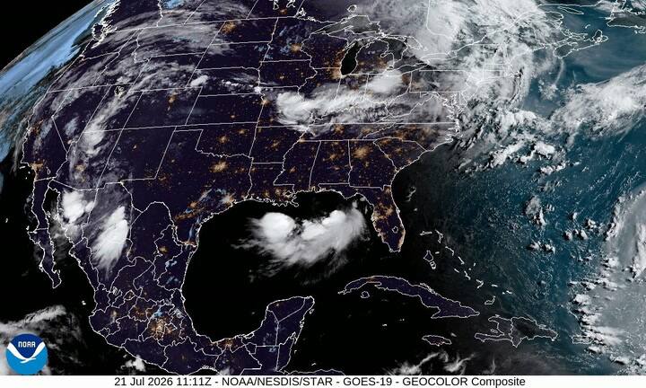 Satélite de la NOAA hoy