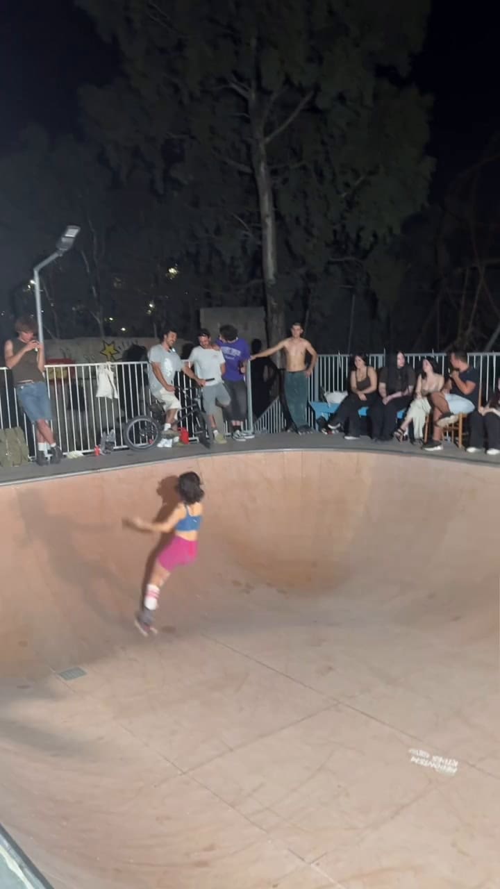 Luz haciendo el deporte que ama en Grecia