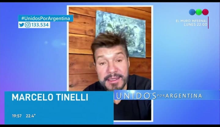 Marcelo Tinelli en #UnidosPorArgentina