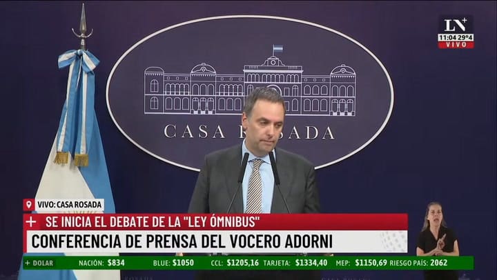 Manuel Adorni Lo Que Vimos Es Lo Que Puede Suceder Si El áMbito De La Política No Lo Acompaña