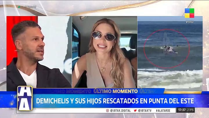 La reacción de Evangelina Anderson al enterarse de que Martín Demichelis y sus hijos casi se ahogan