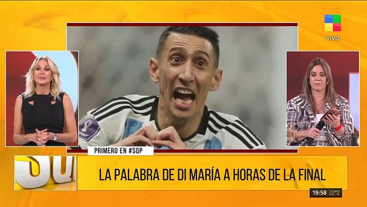 El audio que le mandó Ángel Di María a Yanina Latorre antes de la final del Mundial