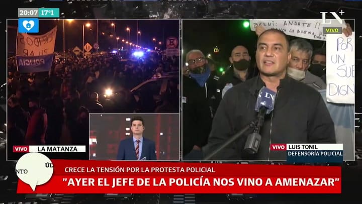 Luis Tonil, policía: 'Explicame por qué por la misma función en la ciudad cobran el doble'