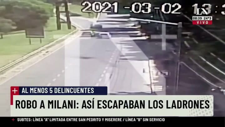 Robo a Milani: así escaparon los ladrones