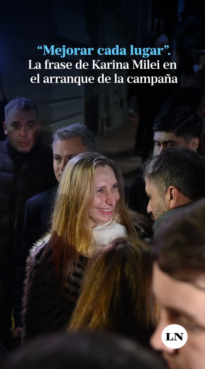"Vamos a trabajar para mejorar cada lugar": la frase de Karina Milei en el arranque de la campaña