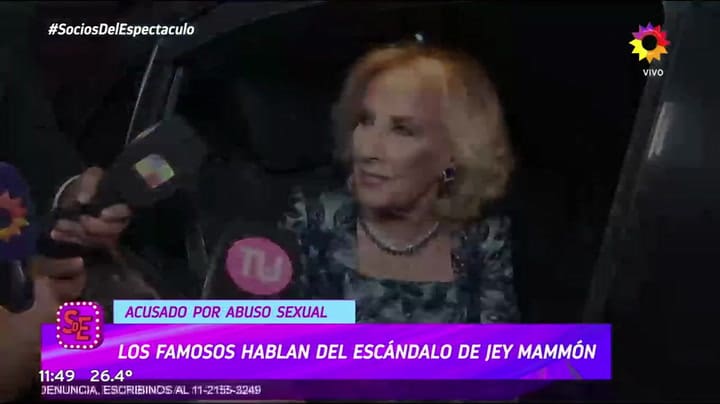 Mirtha Legrand habló de la denuncia contra Jey Mammon