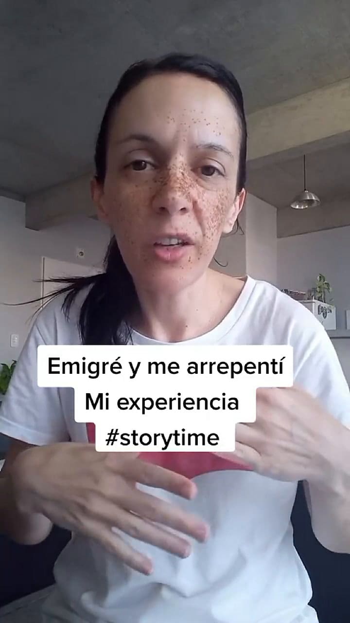 Habló del arrepentimiento a la hora de emigrar