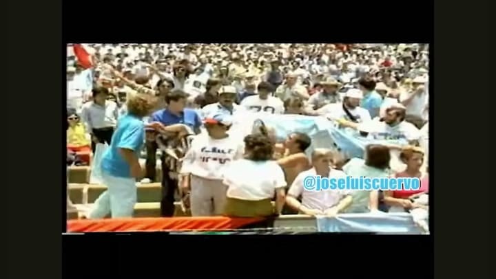 Hooligans vs hinchas argentinos en México 1986